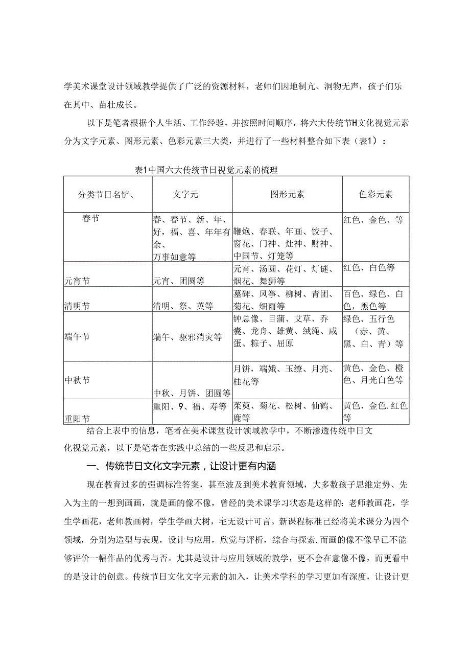 《传统节日文化视觉元素与美术课堂设计领域教学的奇妙邂逅》 论文.docx_第2页