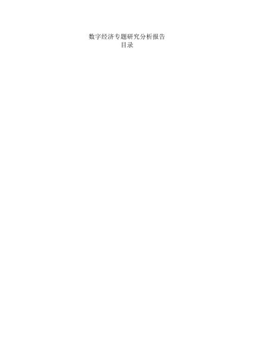 数字经济专题研究分析报告.docx