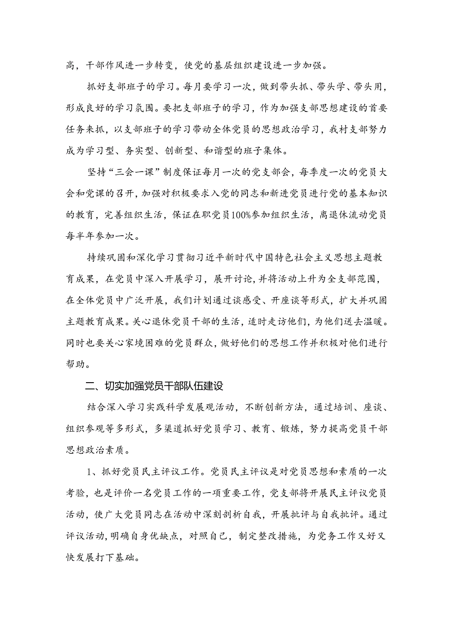 村党支部2024党建工作计划（共12篇）.docx_第3页