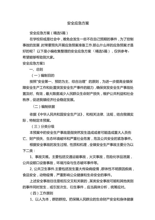 安全应急方案.docx
