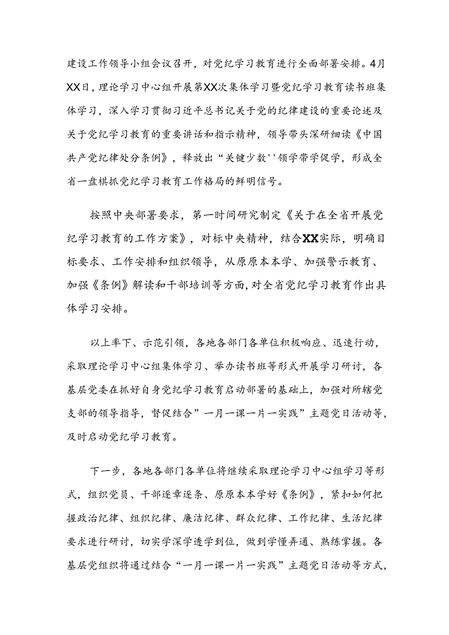 2024年党纪学习教育情况汇报自查报告.docx_第3页