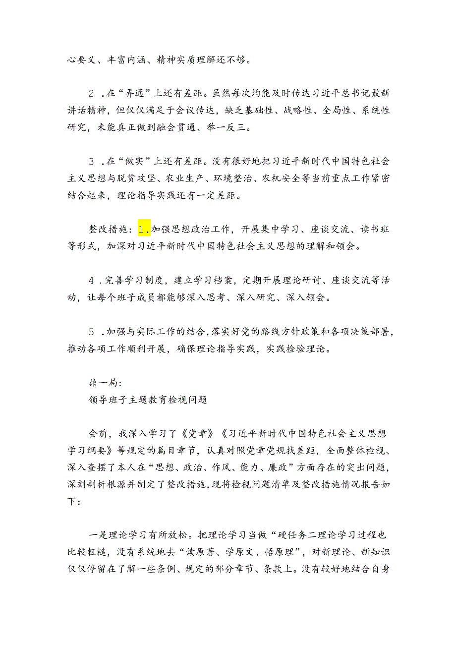 领导班子主题教育检视问题6篇.docx_第2页