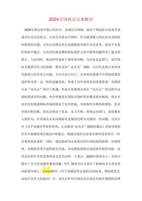 2024全国两会议案解读.docx