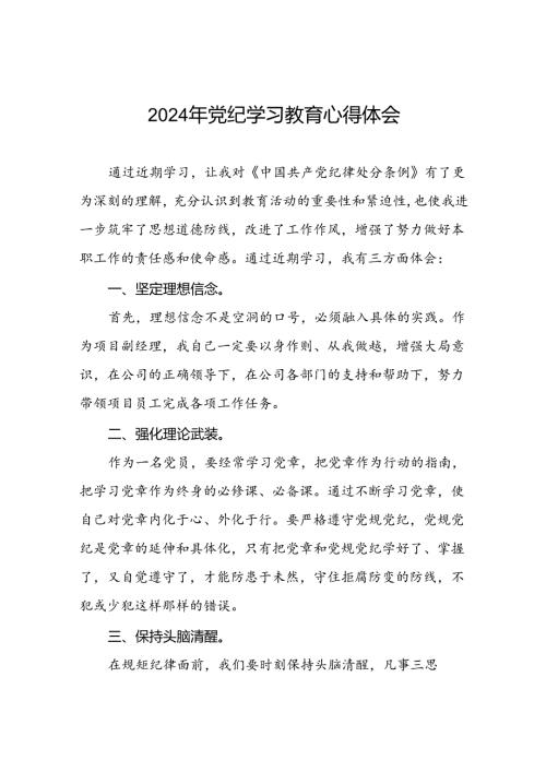 2024年党纪学习教育关于新版中国共产党纪律处分条例学习心得十七篇.docx