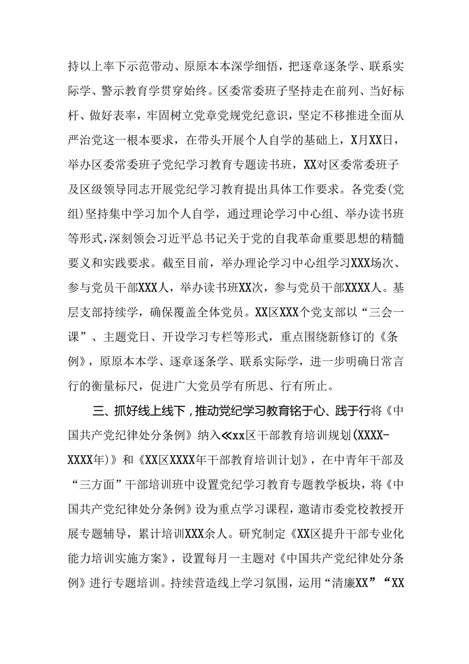 2024年党纪学习教育开展情况报告二十篇.docx_第2页