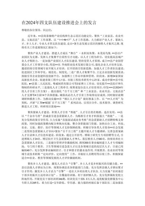 在2024年四支队伍建设推进会上的发言(3).docx