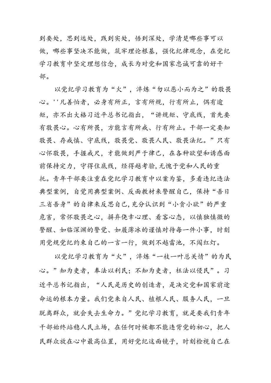 （10篇）2024年党员干部党纪学习教育“学规矩、讲规矩、守规矩”心得体会合辑.docx_第3页