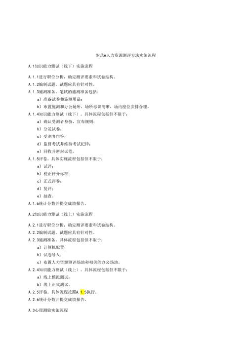 人力资源测评方法实施流程.docx