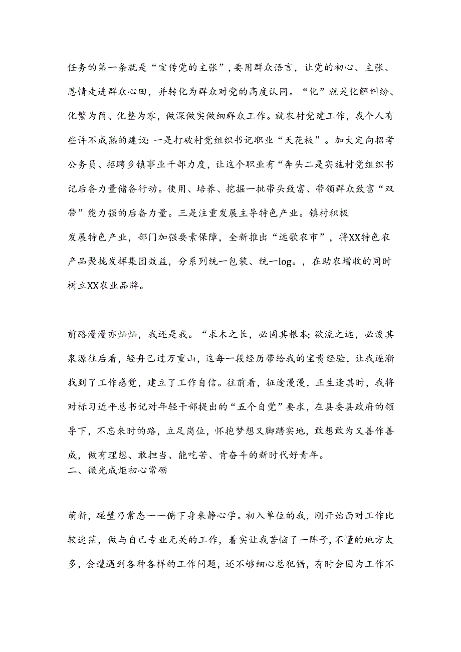 （5篇）年轻干部座谈会发言.docx_第2页