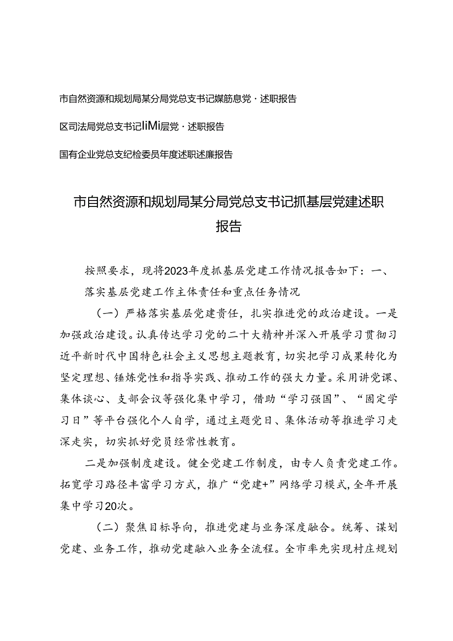 3篇 2024年党总支纪检委员述职述廉报告.docx_第1页