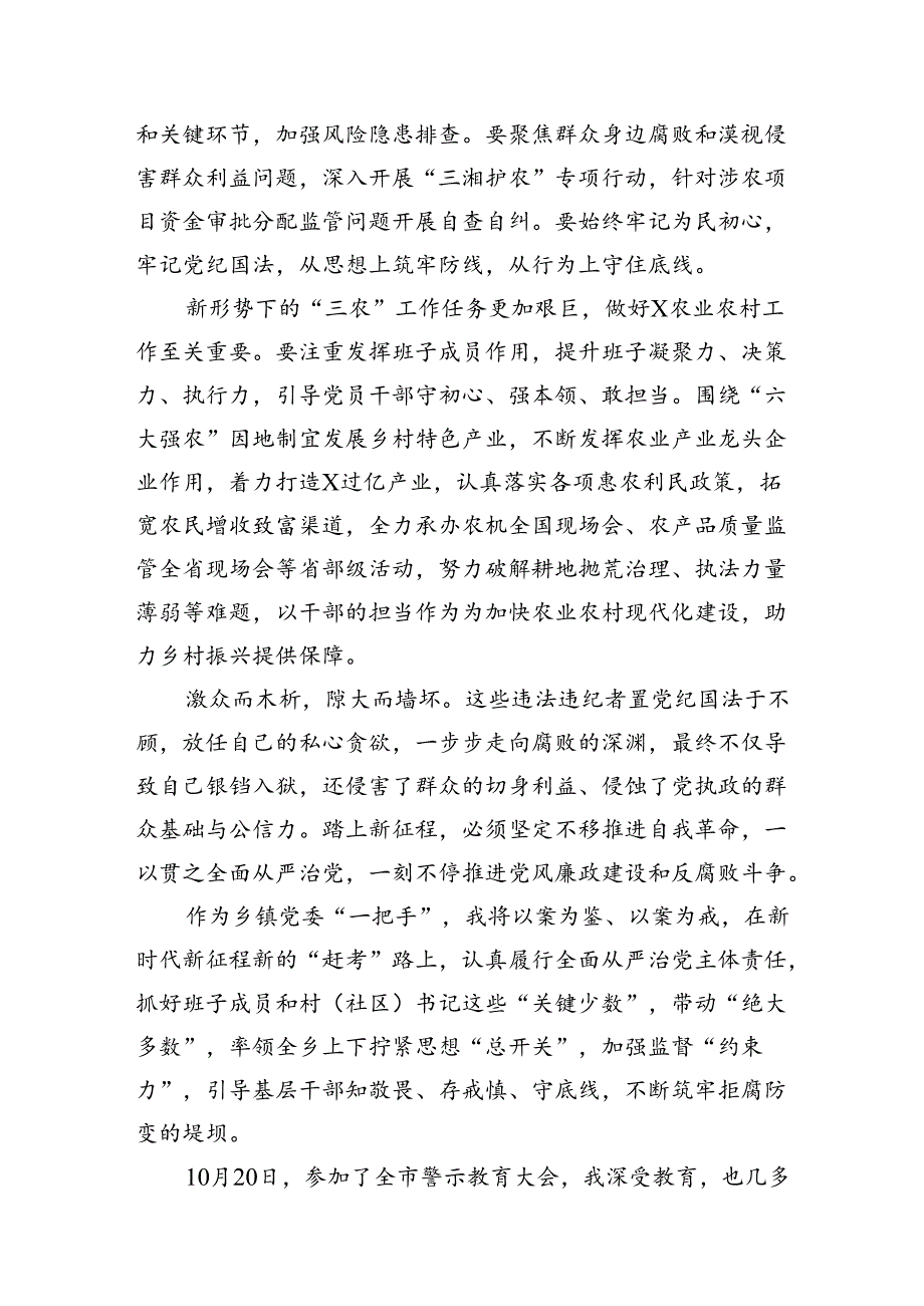 2024年“以案为鉴、以案促改”警示教育大会心得体会发言提纲12篇.docx_第3页
