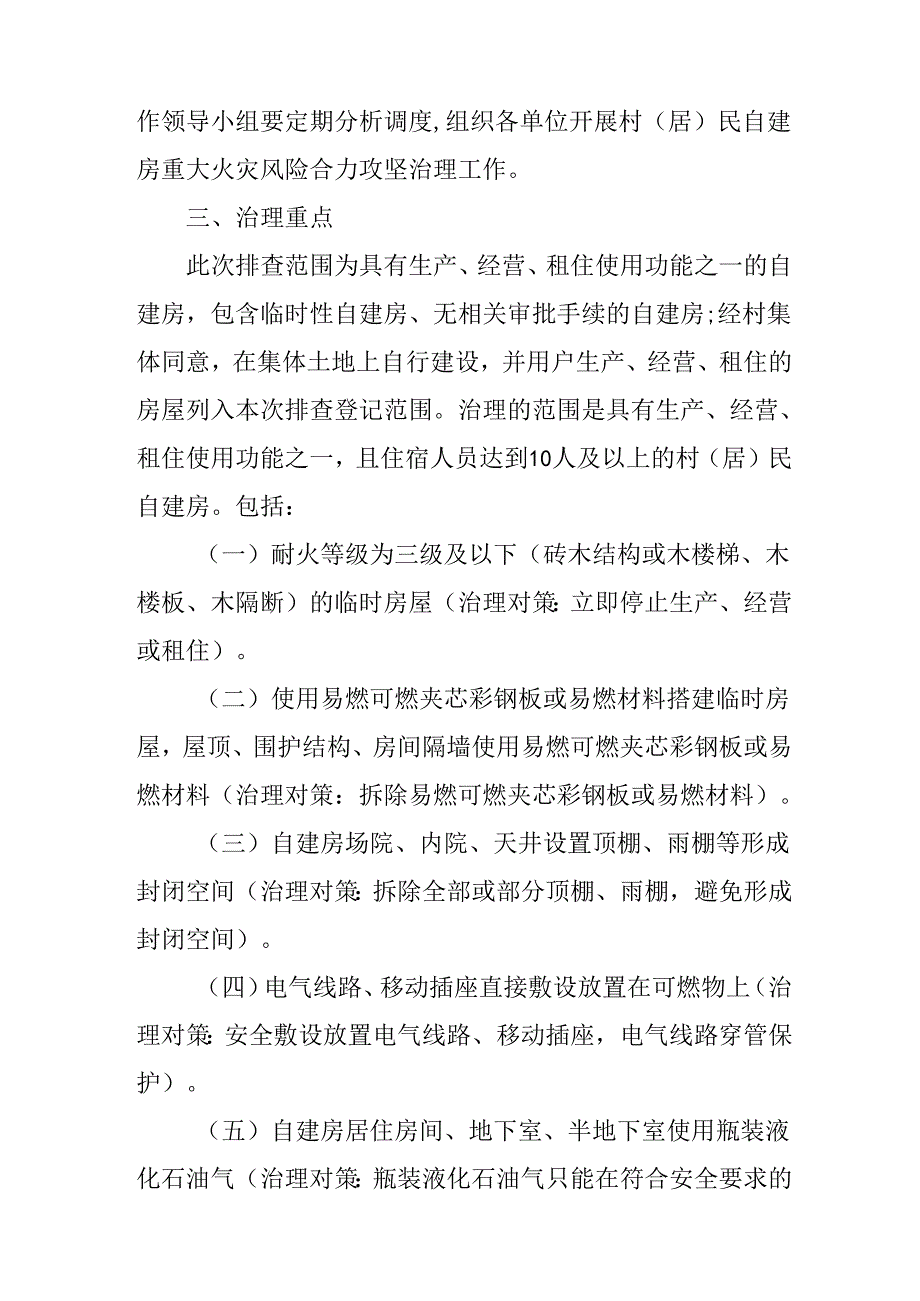 关于新时代生产经营租住村（居）民自建房重大火灾风险综合治理的实施方案.docx_第2页