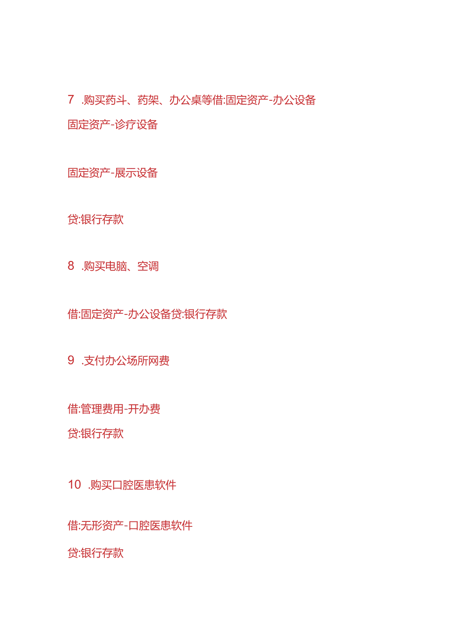 记账实操口腔医院账务处理及缴纳税费政策.docx_第3页