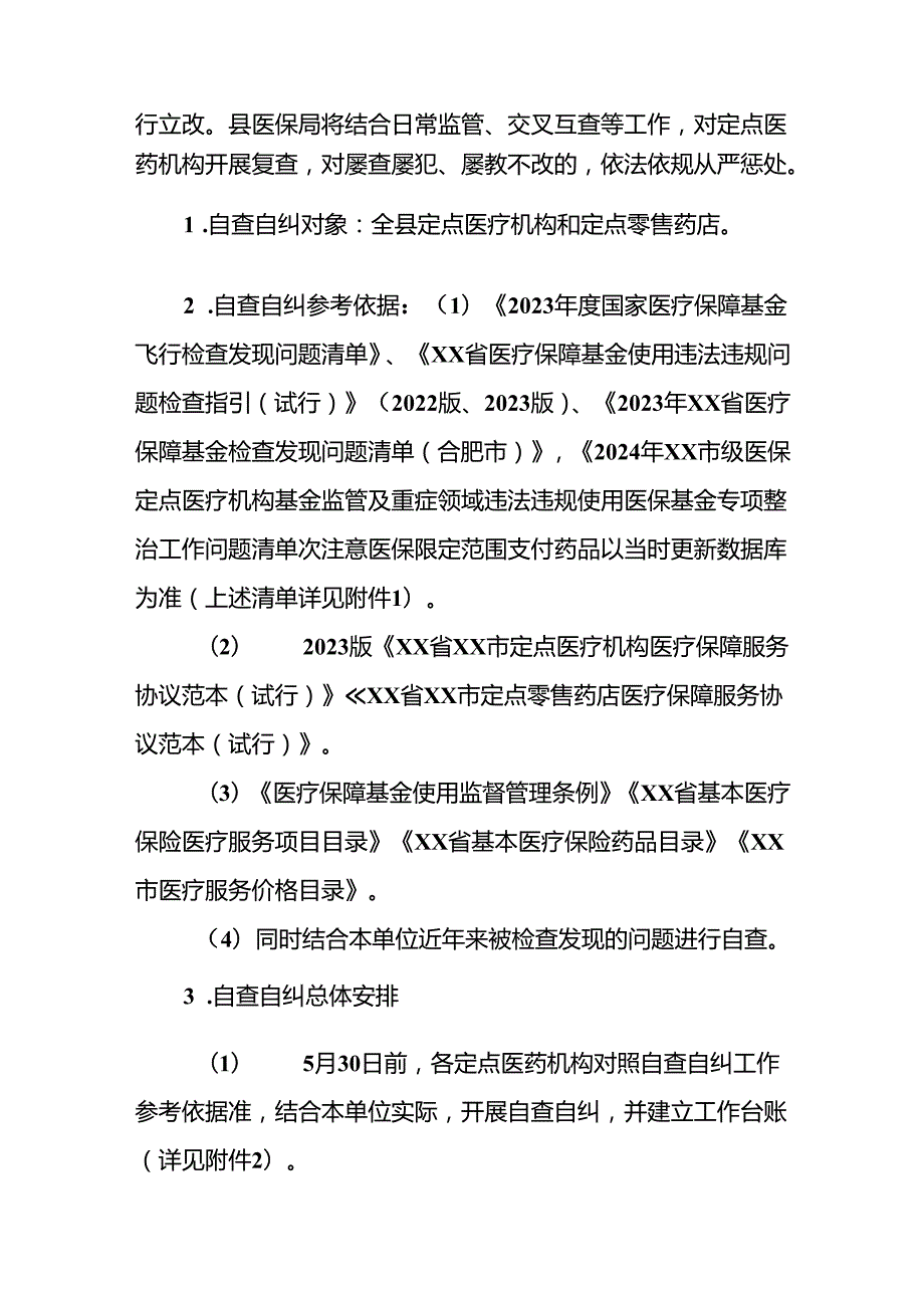 XX县2024违规使用医保基金专项整治工作方案.docx_第3页