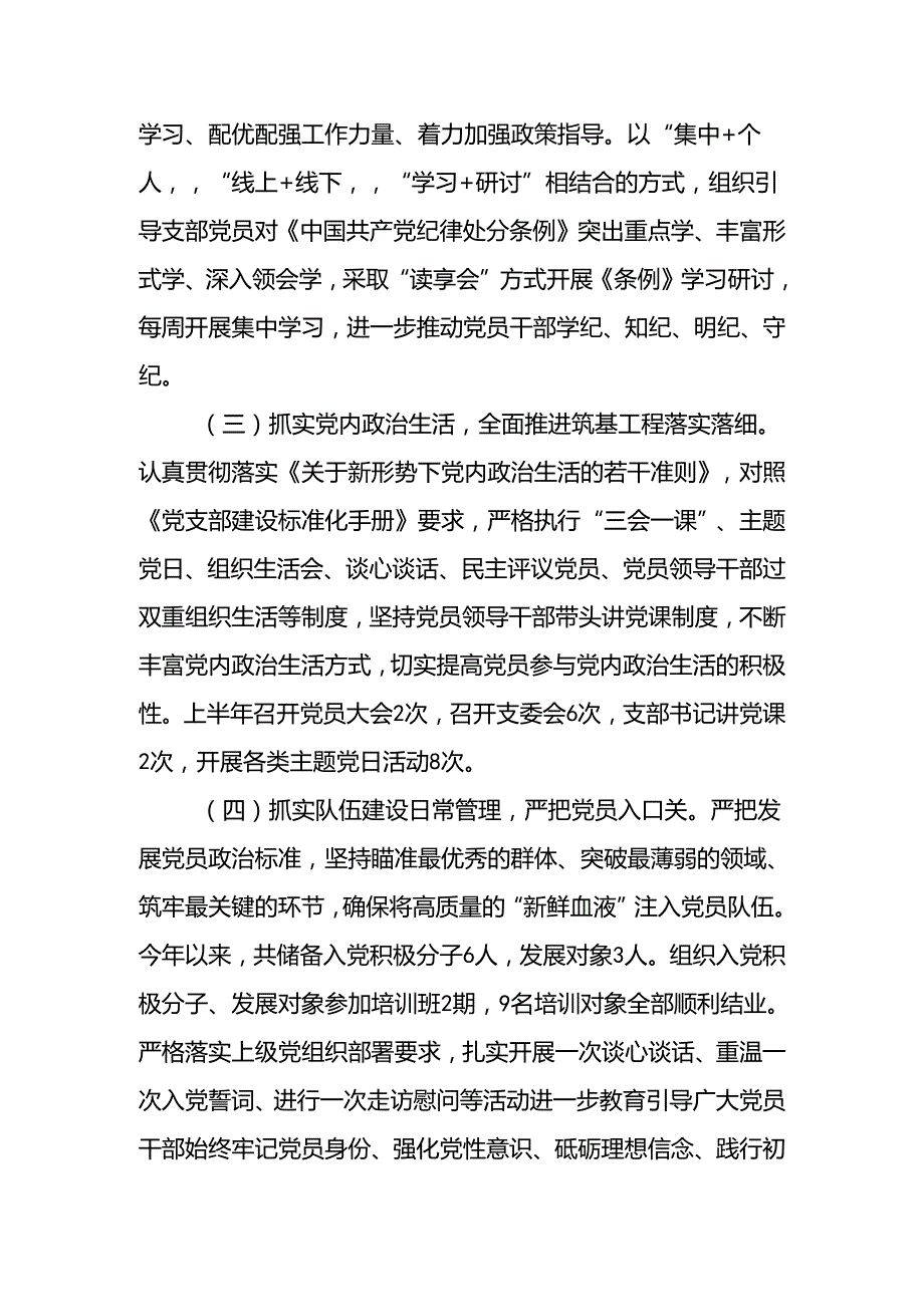 2024年上半年党支部工作总结报告4篇（202406）.docx_第2页
