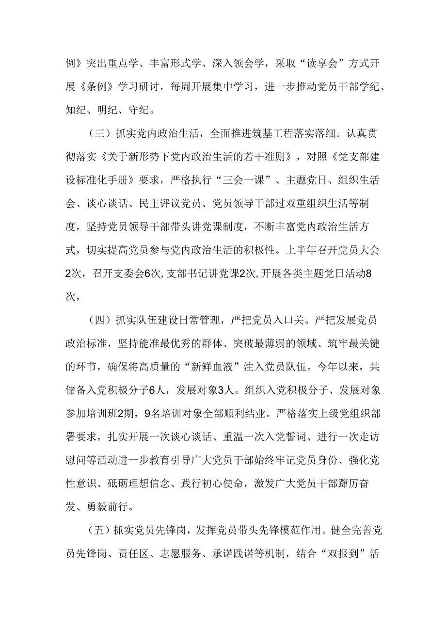 2024年上半年党支部工作总结3篇.docx_第2页