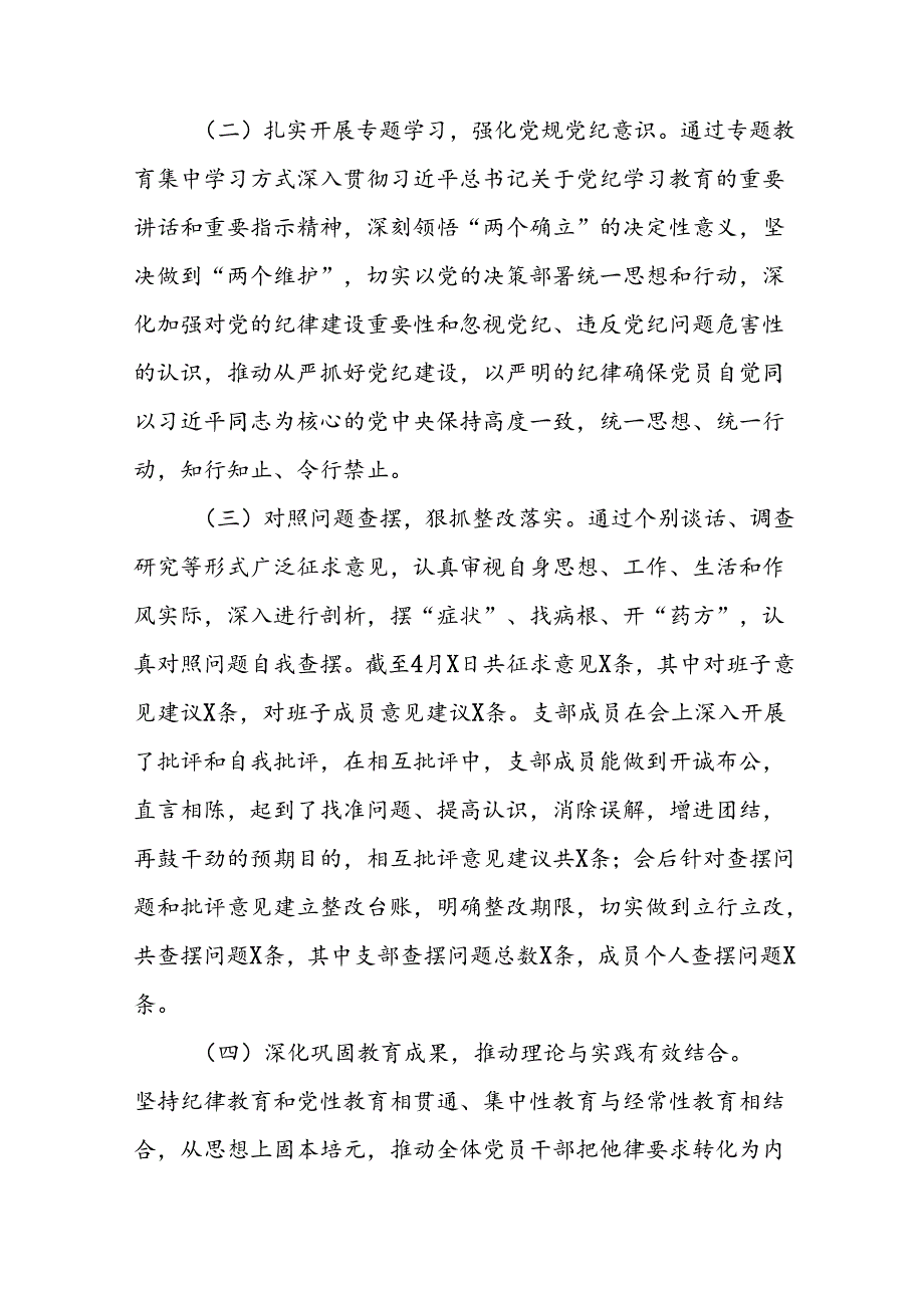 关于开展2024年党纪学习教育的情况报告21篇.docx_第2页