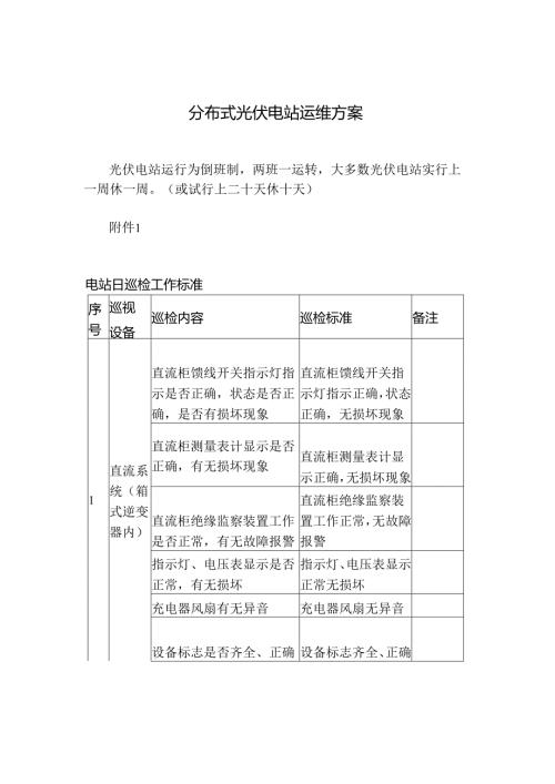 分布式光伏电站运维方案.docx