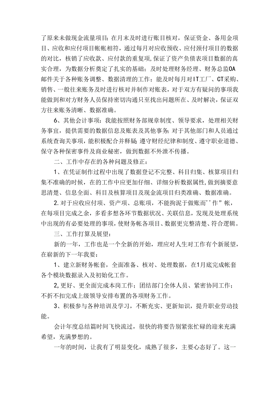 会计总结模板集合（通用30篇）.docx_第2页