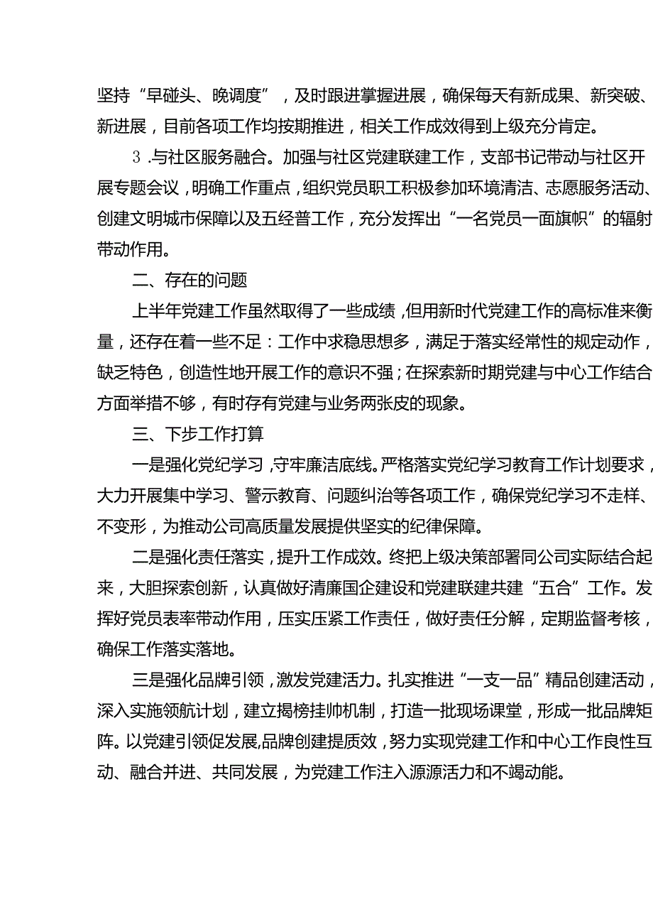 党支部2024年上半年工作总结范文15篇（精选）.docx_第3页