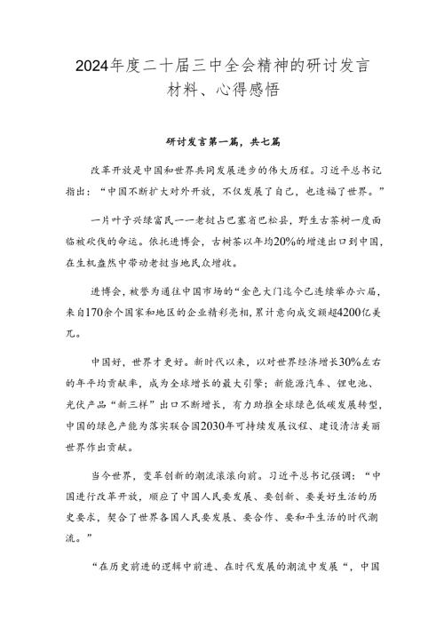 2024二十三中全会精神的研讨发言材料、心得感悟.docx
