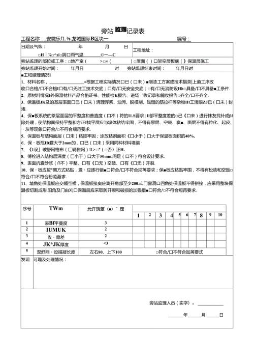 保温节能旁站记录表.docx