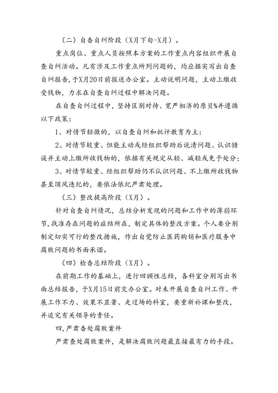 2024年医药领域腐败问题集中整治工作实施方案四篇（详细版）.docx_第3页