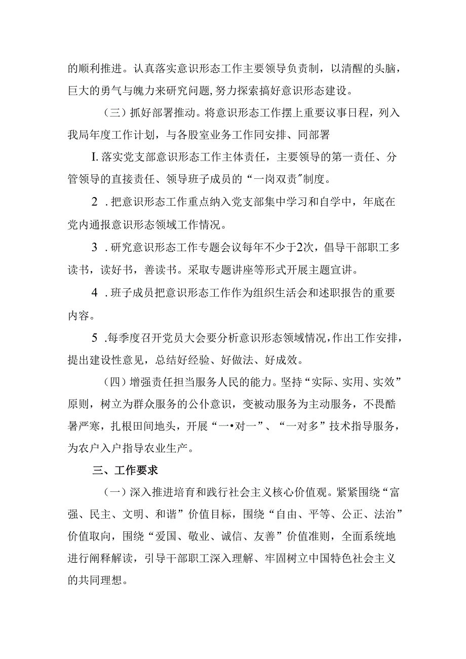 （9篇）2024年意识形态工作计划工作要点合集.docx_第3页