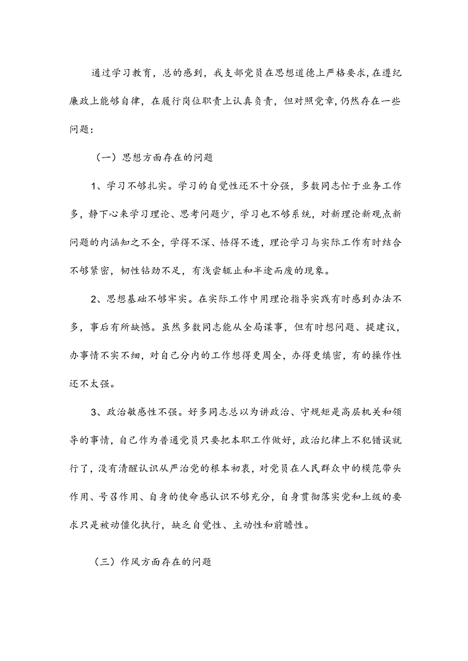 2024村党支部对照材料6篇.docx_第2页