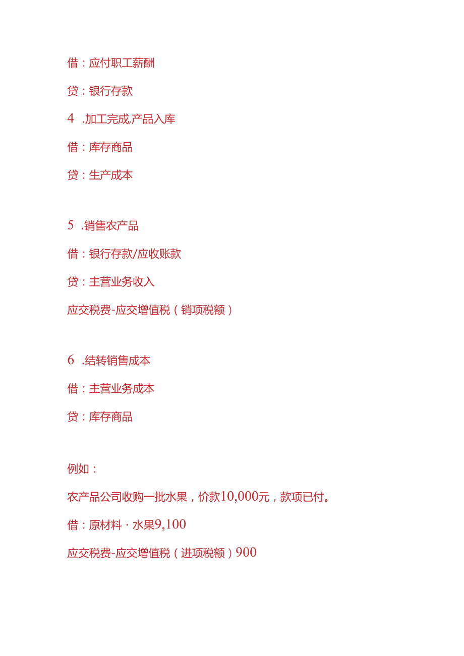 记账实操农产品公司的账务处理分录.docx_第2页