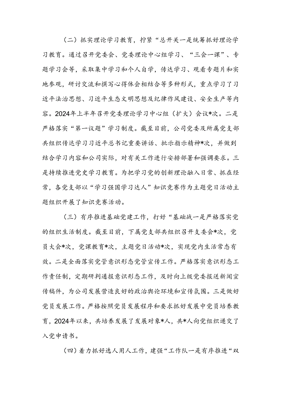 2024年上半年党建工作总结 （共五篇）.docx_第2页