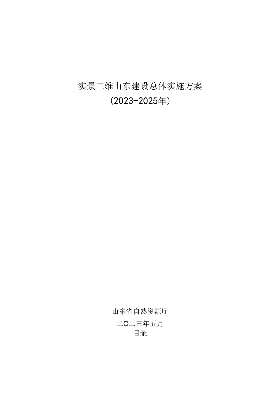 实景三维山东建设总体实施方案（20232025年）.docx_第1页