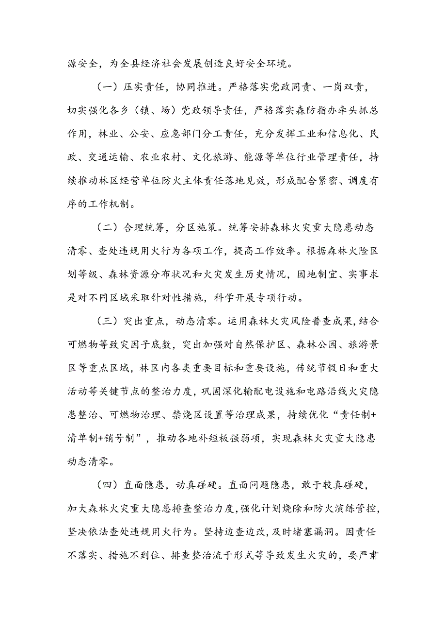 全县森林火灾重大隐患动态清零和查处违规用火行为专项行动实施方案.docx_第2页