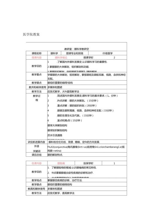 眼科学教案.docx
