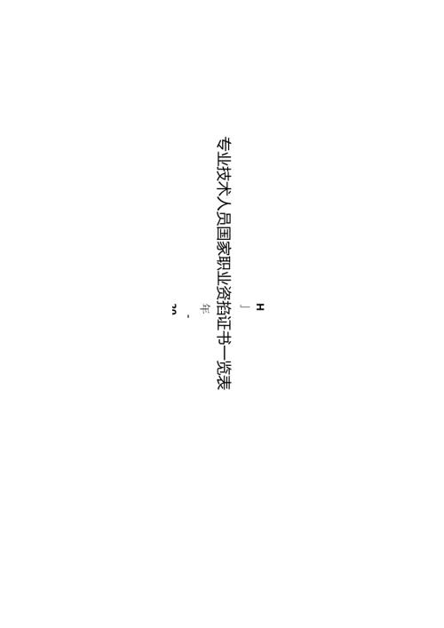 全国专业技术人员资格考试整理专业技术人员国家职业资格证书一览表.docx