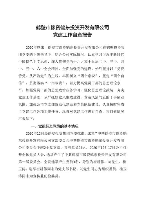 党建自查工作汇报.docx