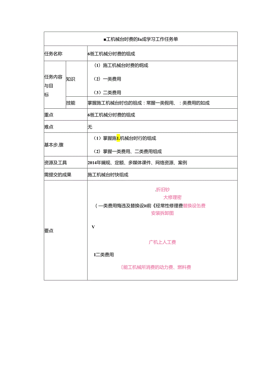 水利工程建筑预算定额教案3施工机械使用费用计算.docx_第1页