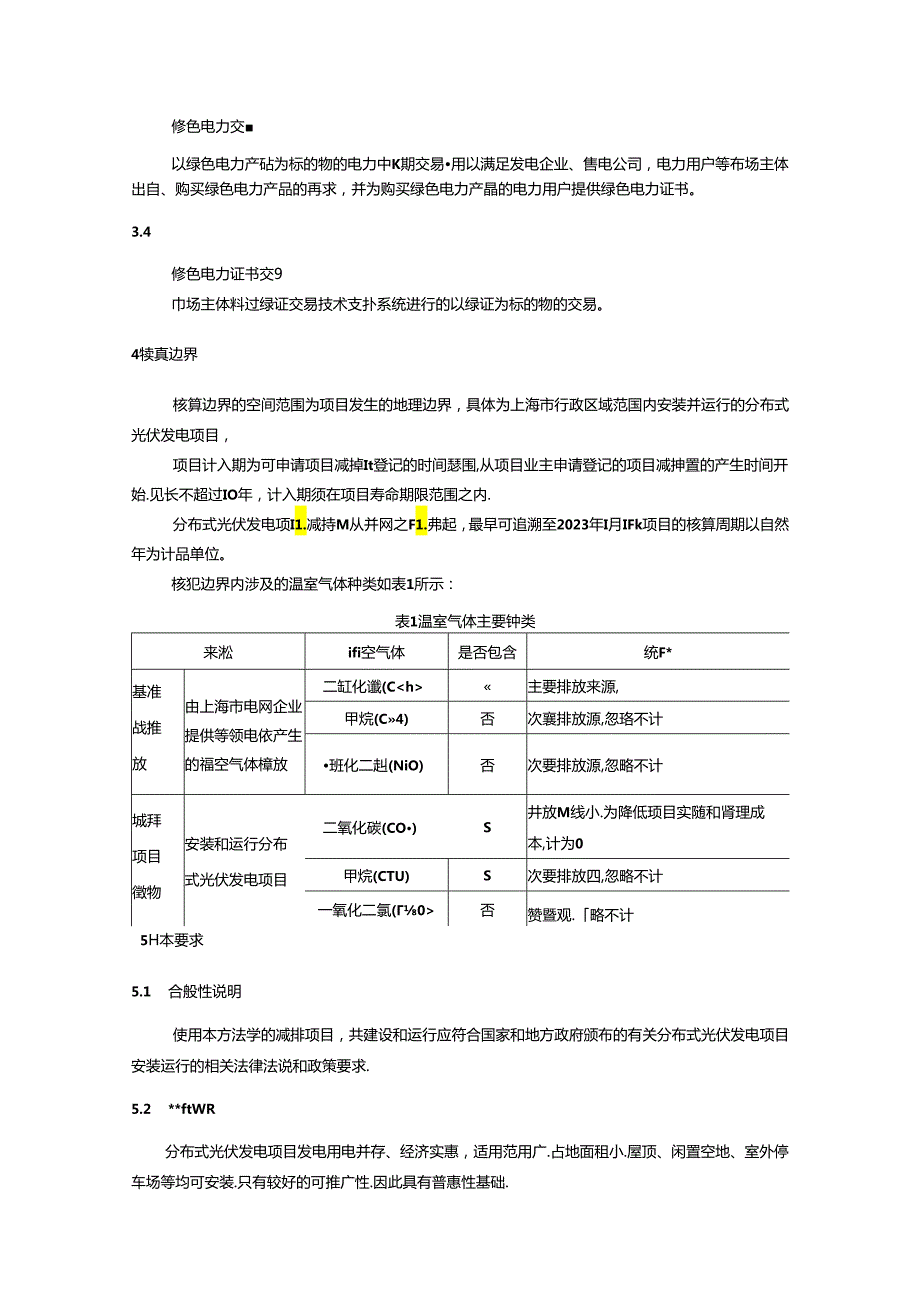 上海市碳普惠减排项目方法学 分布式光伏发电(SHCERO10100120241).docx_第3页