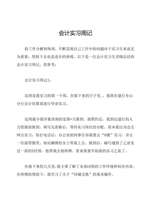 会计实习周记.docx