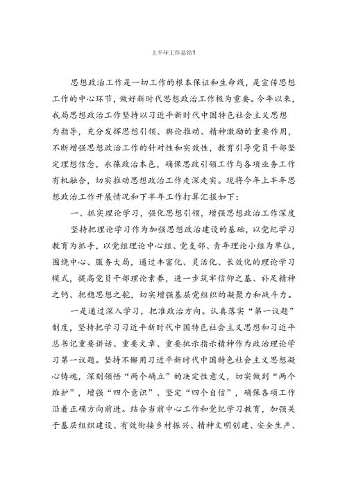 2024年上半年工作总结第一集.docx