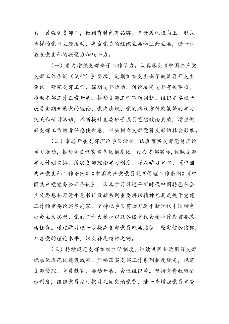 村党支部2024党建工作计划（共10篇选择）.docx_第3页