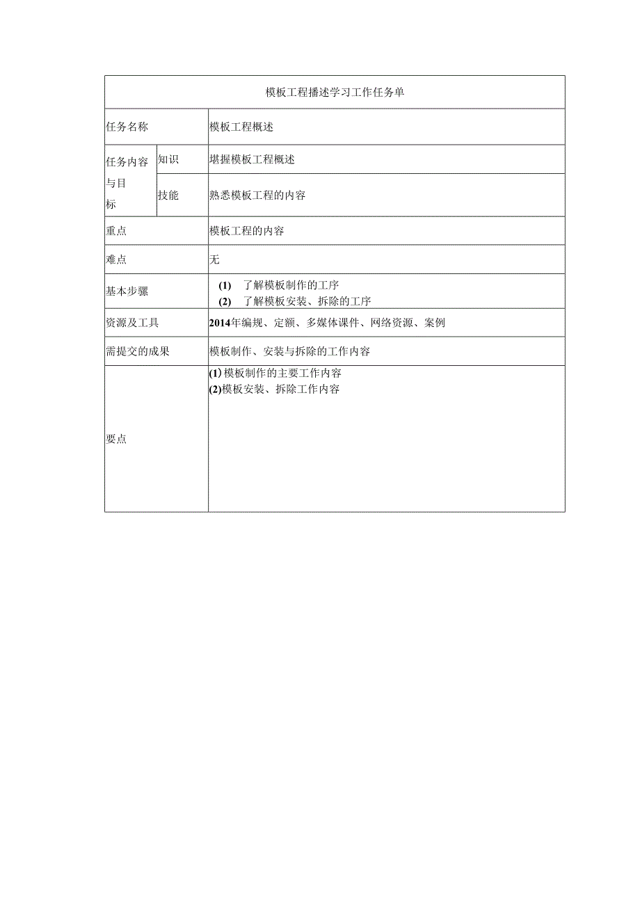 水利工程建筑预算定额教案5模板工程单价构成及计算.docx_第1页