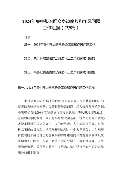 9篇2024年集中整治群众身边.docx