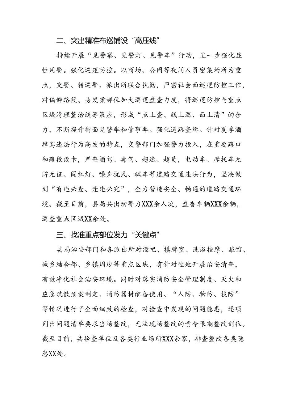 九篇2024年推动夏季治安打击整治行动走深走实情况报告.docx_第3页