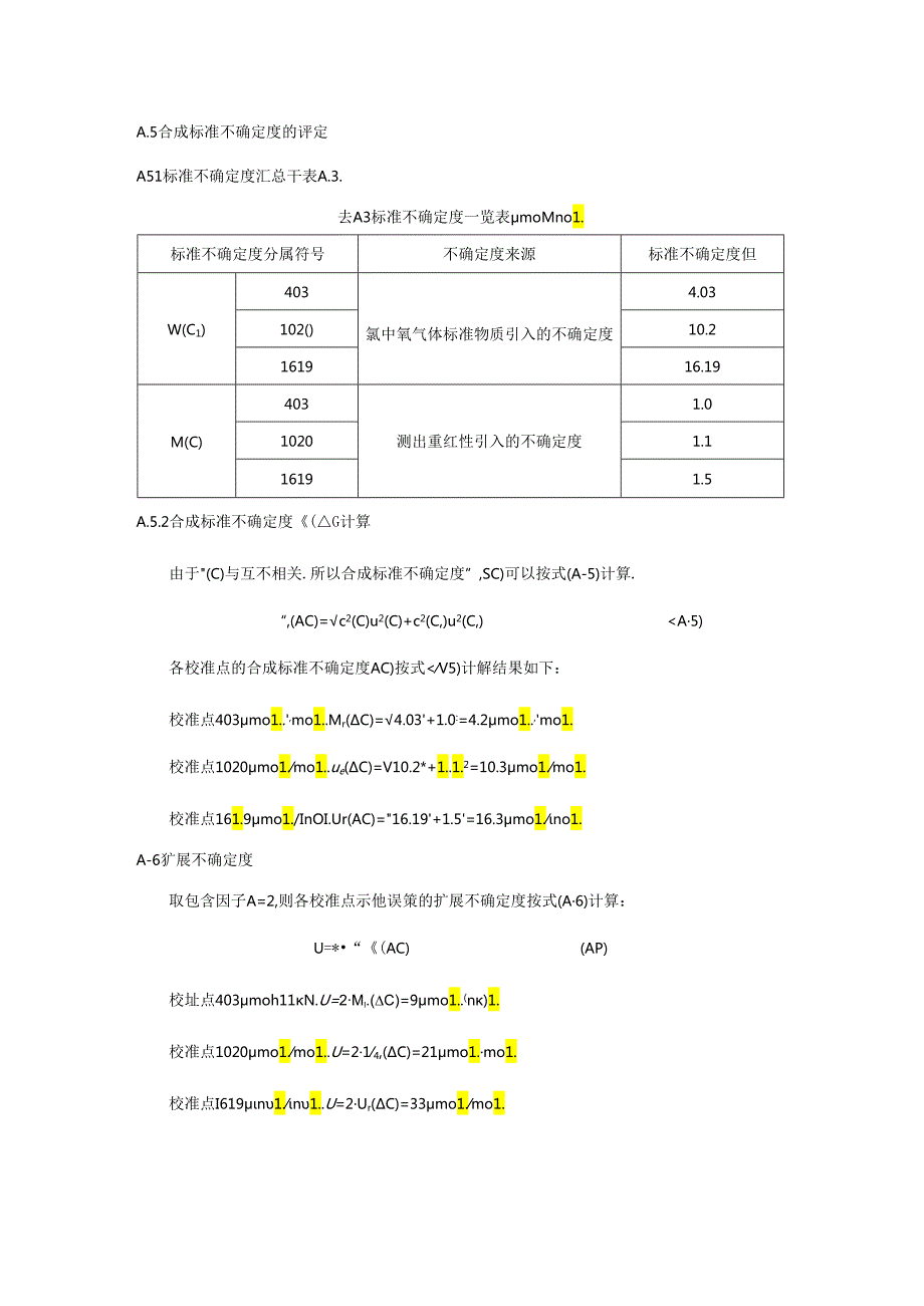 微量氢气检测报警仪测量结果的不确定度评定示例.docx_第3页