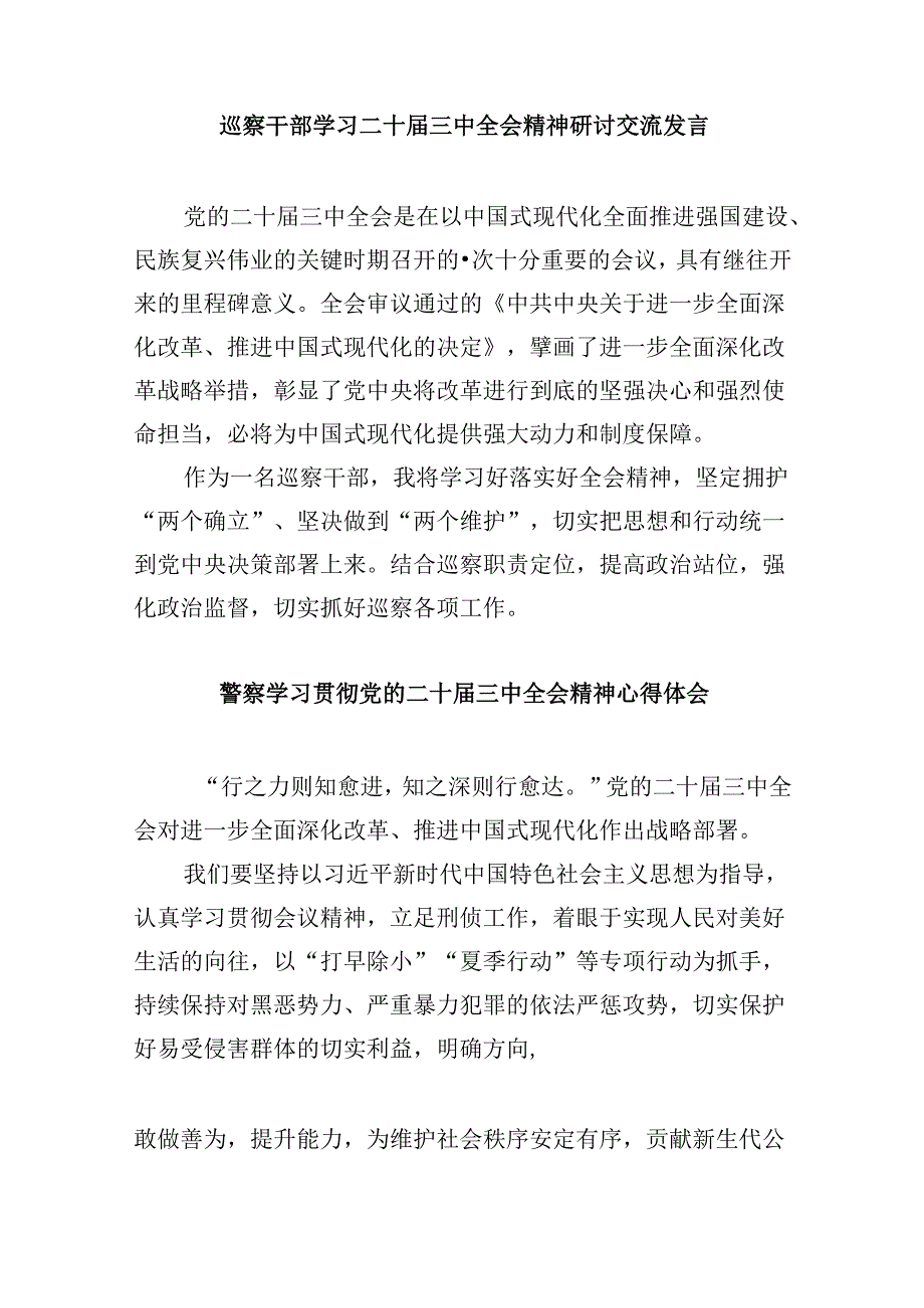 基层森林公安大队队长学习贯彻党的二十三中全会精神心得体会8篇（精选）.docx_第2页