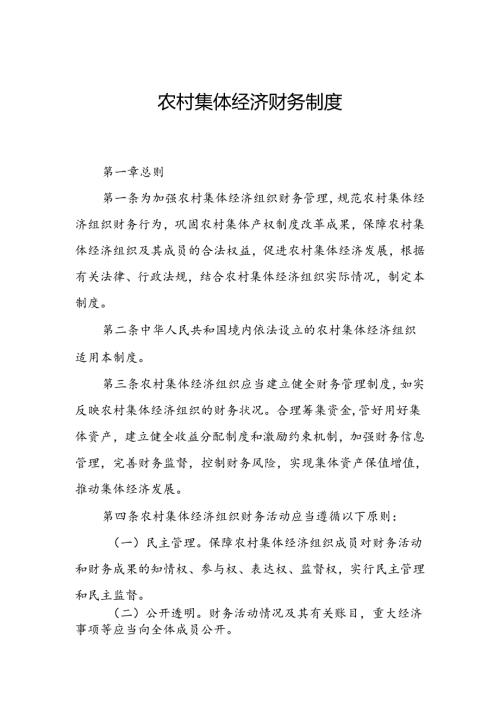农村集体经济财务制度.docx