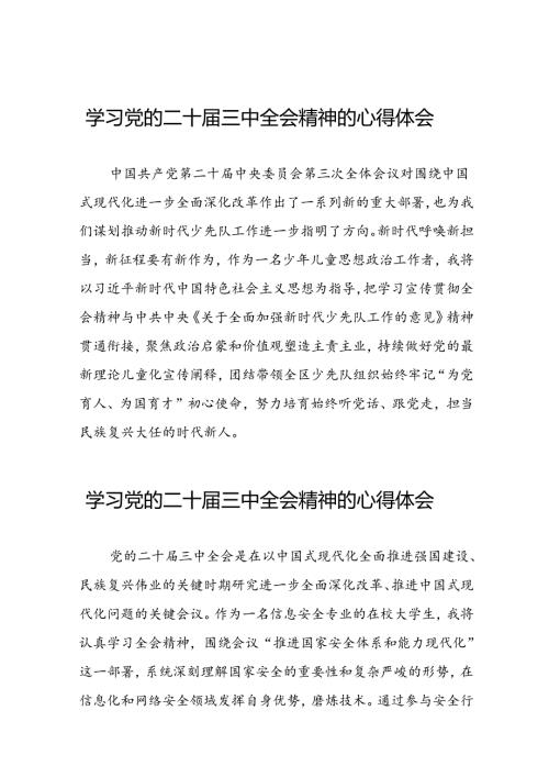 关于二十三中全会精神的心得体会发言材料42篇.docx
