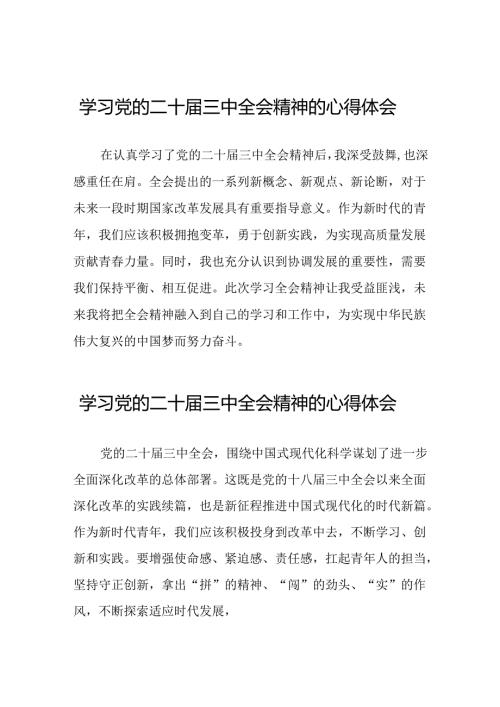 学习二十三中全会精神心得感悟交流发言二十六篇.docx