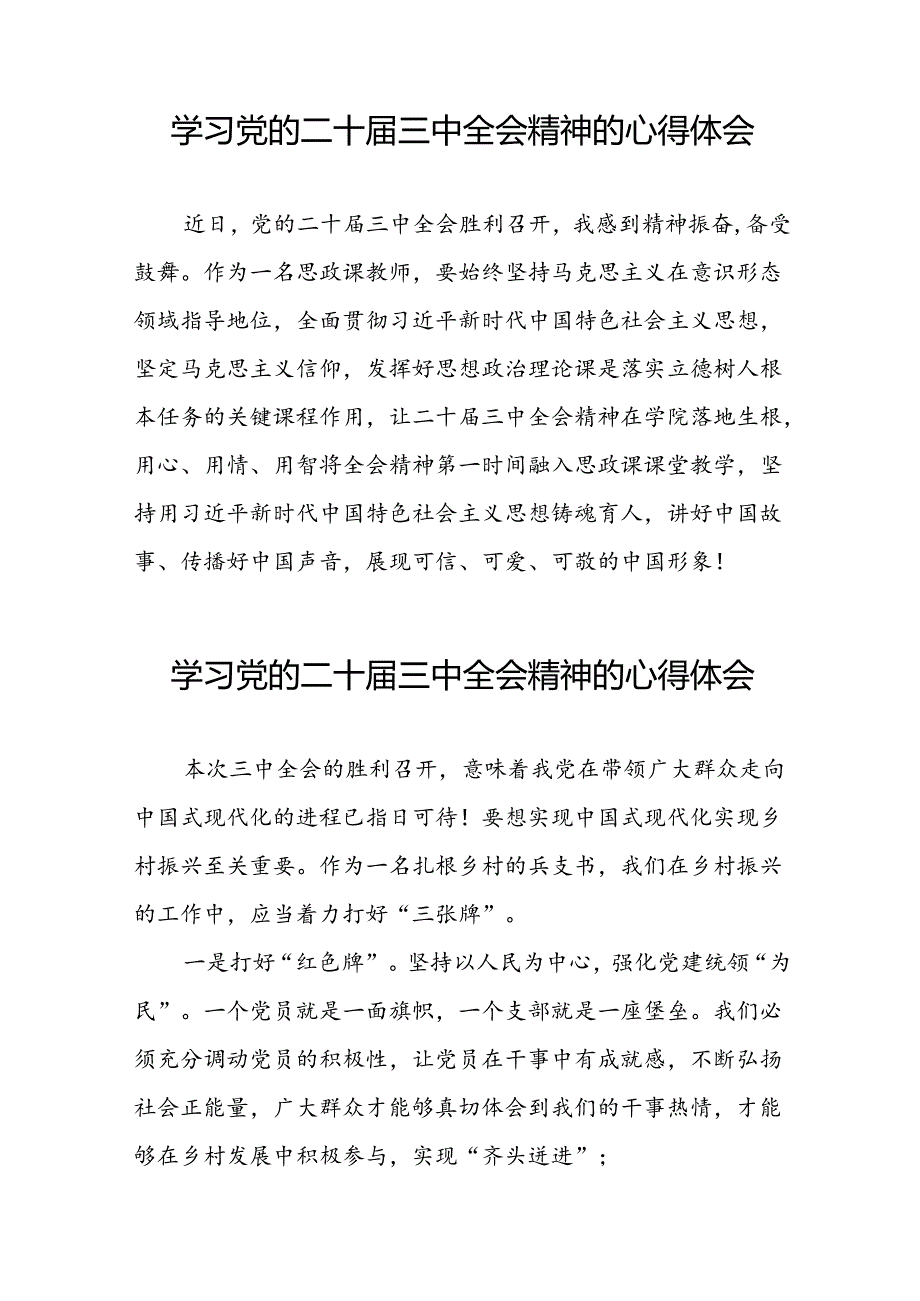 学习二十三中全会精神心得体会发言稿二十篇.docx_第2页